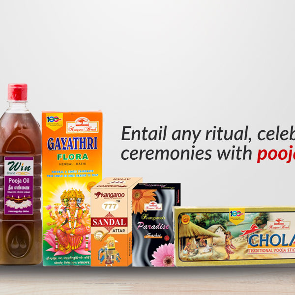 Entail any ritual, celebration, or other religious ceremonies with pooja essentials FromIndia.com