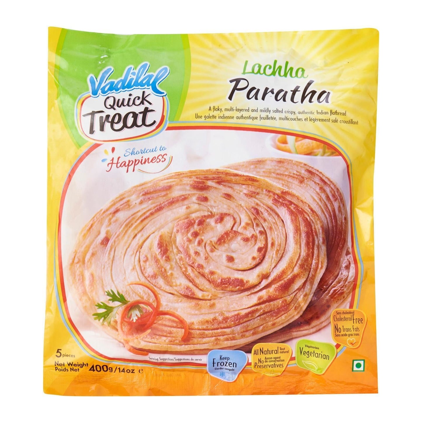 VADILAL Lachha Paratha Frozen (Premium Quality)