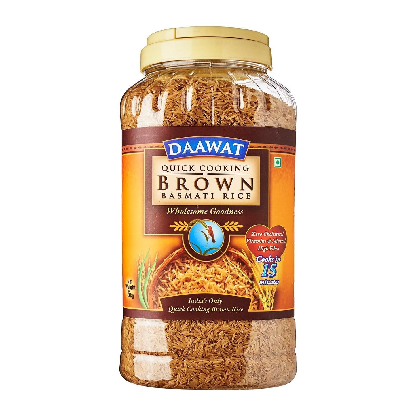 DAAWAT Quick Cooking Brown Basmati Rice JAR