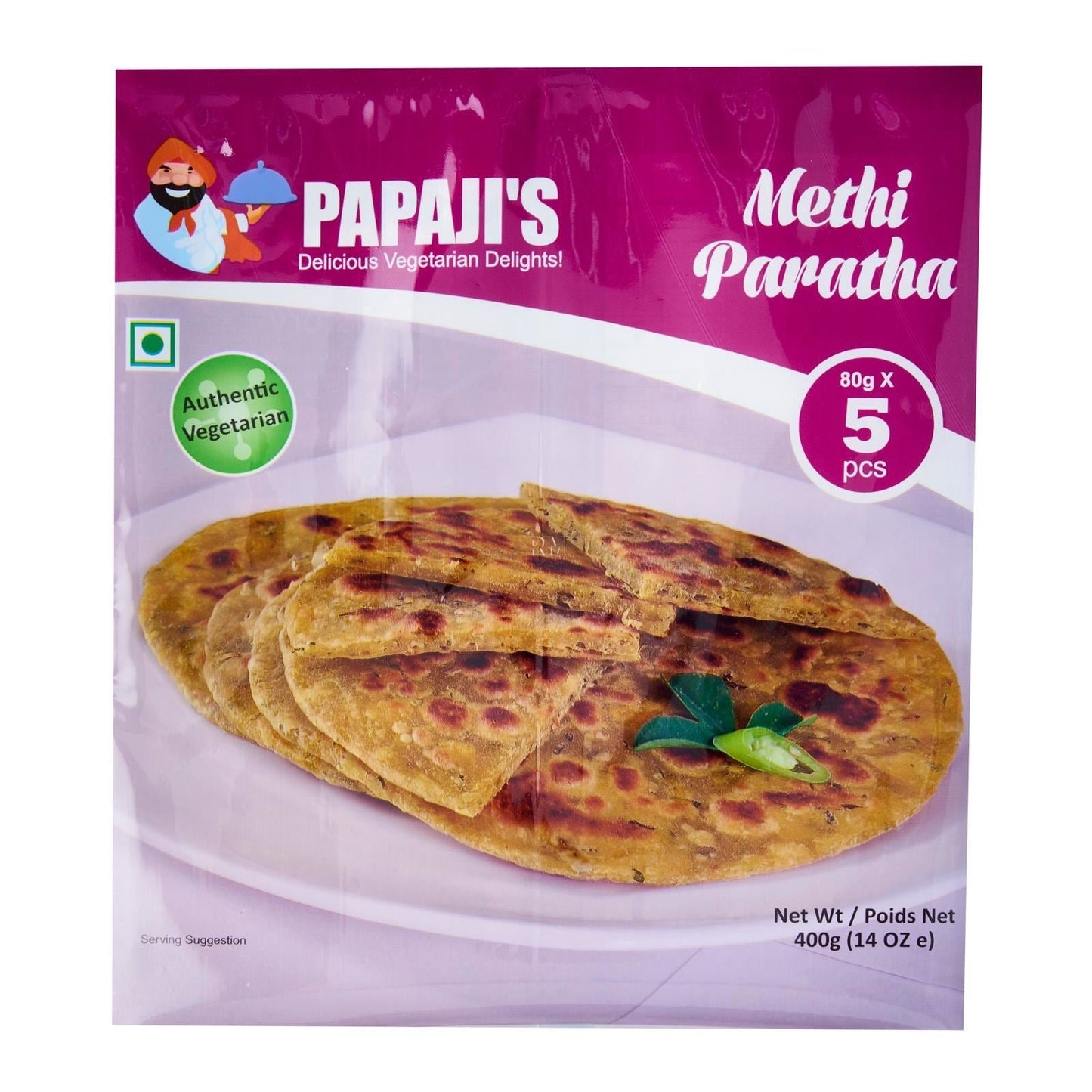 PAPAJI'S Methi Paratha Frozen