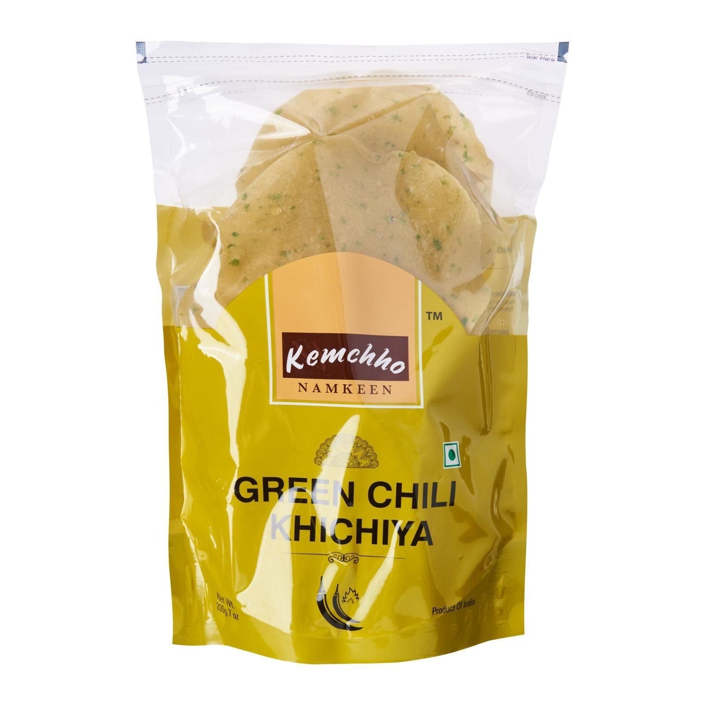 Kemchho Green Chilly Khichya Papad