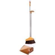 Leopard Steel Dustpan Set With Holder (S) K735
