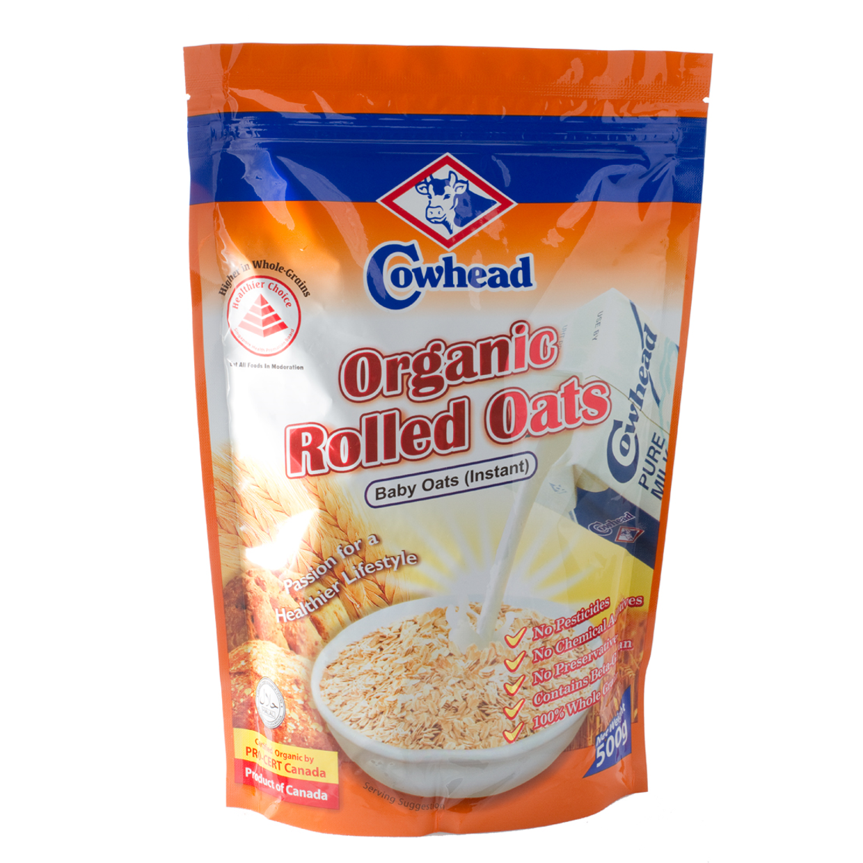 Cowhead Organic Rolled Oats Instant (Baby Oats)