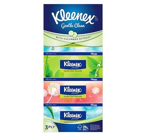 Kleenex Ultra Soft 3 Ply Natural Gentle Clean Facial Tissue