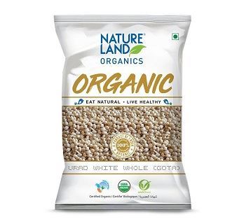 NATURELAND White Urid Dal Whole (Certified ORGANIC)