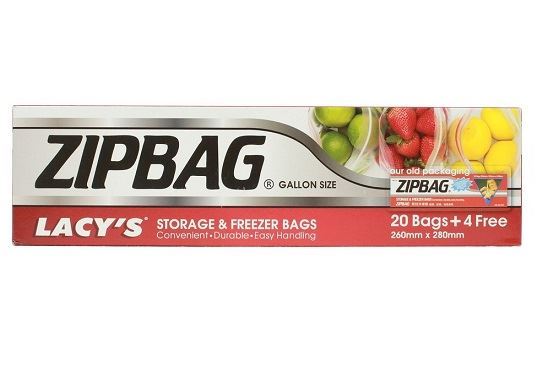 Lacys Resealable Storage & Freezer Bags ( Zipbag)