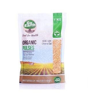 Go Earth Channa Dal/Split Bengal Gram (Certified ORGANIC)