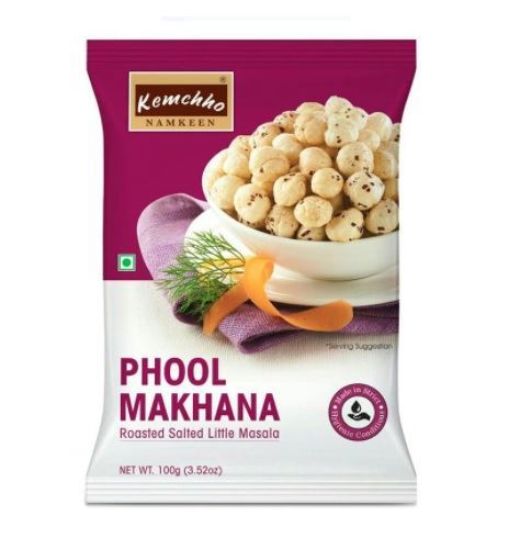 Kemchho Roasted Salted Little Masala Phool Makhana(Fox Nut)
