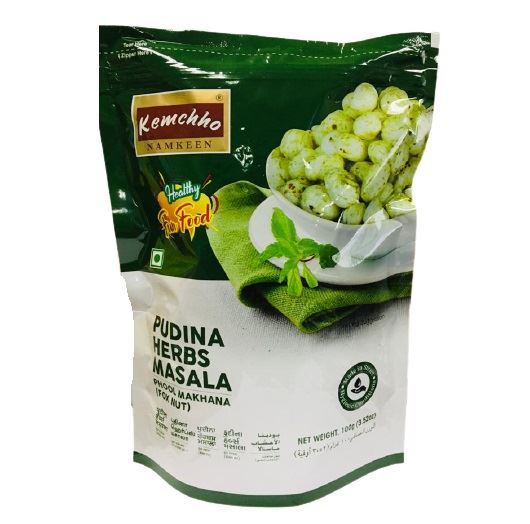 Kemchho Pudina Herbs Masala Phool Makhana(Fox Nut)