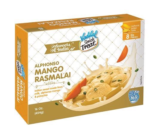 Vadilal Mango Rasmalai Sweets (Frozen)