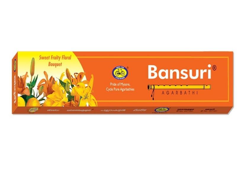 Cycle Brand Bansuri Rectangle Incenses Sticks