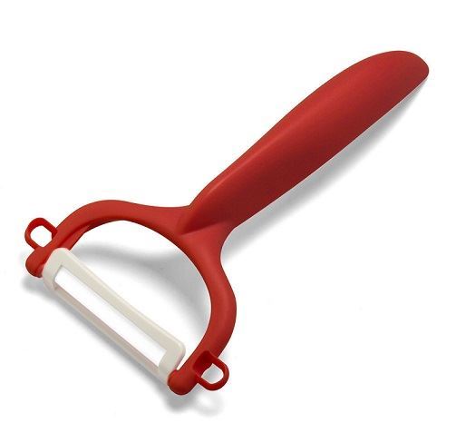 Plastic Handle Ceramic Vegetable & Fruit Peeler (Color May Vary) (LN 1930)