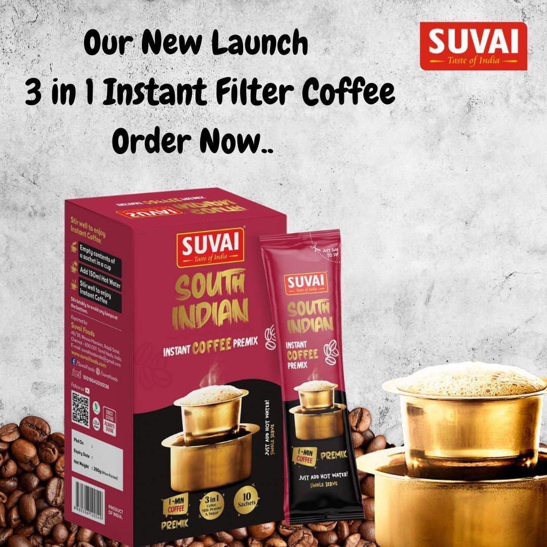 Suvai South Indian Instant 3 In 1 Coffee Premix (1 Min coffee)