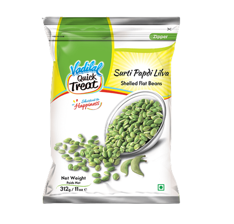 Vadilal Surti Papdi Lilva Shelled Flat Beans (Chilled)