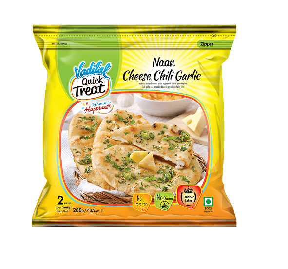 Vadilal Naan Cheese Chilli Garlic (Frozen)