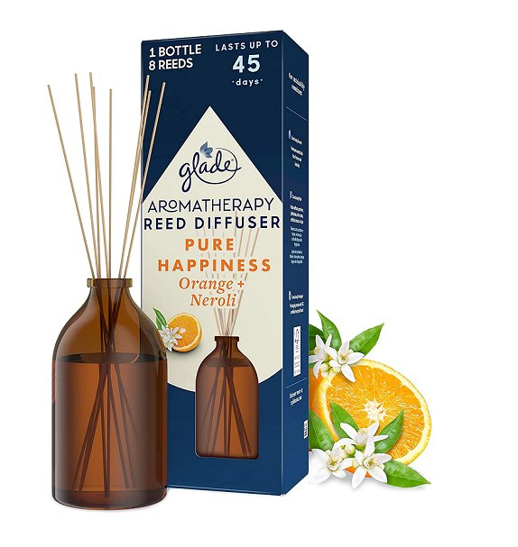 Glade Aromatherapy Reed Diffuser Orange & Neroli Blossom