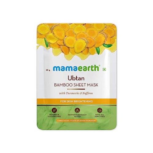 Mamaearth Ubtan Bamboo Sheet Mask (Certified ORGANIC)