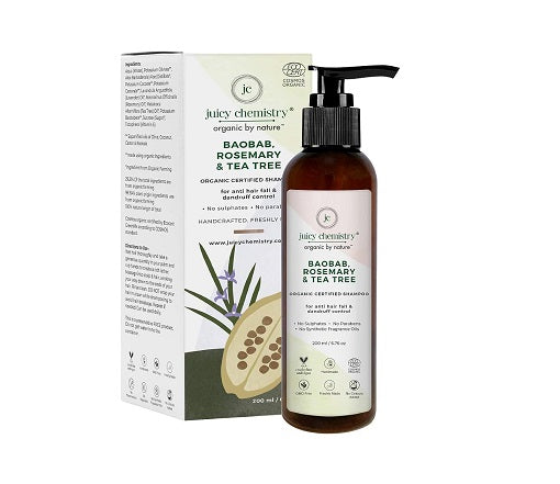 Juicy Chemistry Baobab Rosemary & Tea tree Organic Shampoo (Certified Organic)