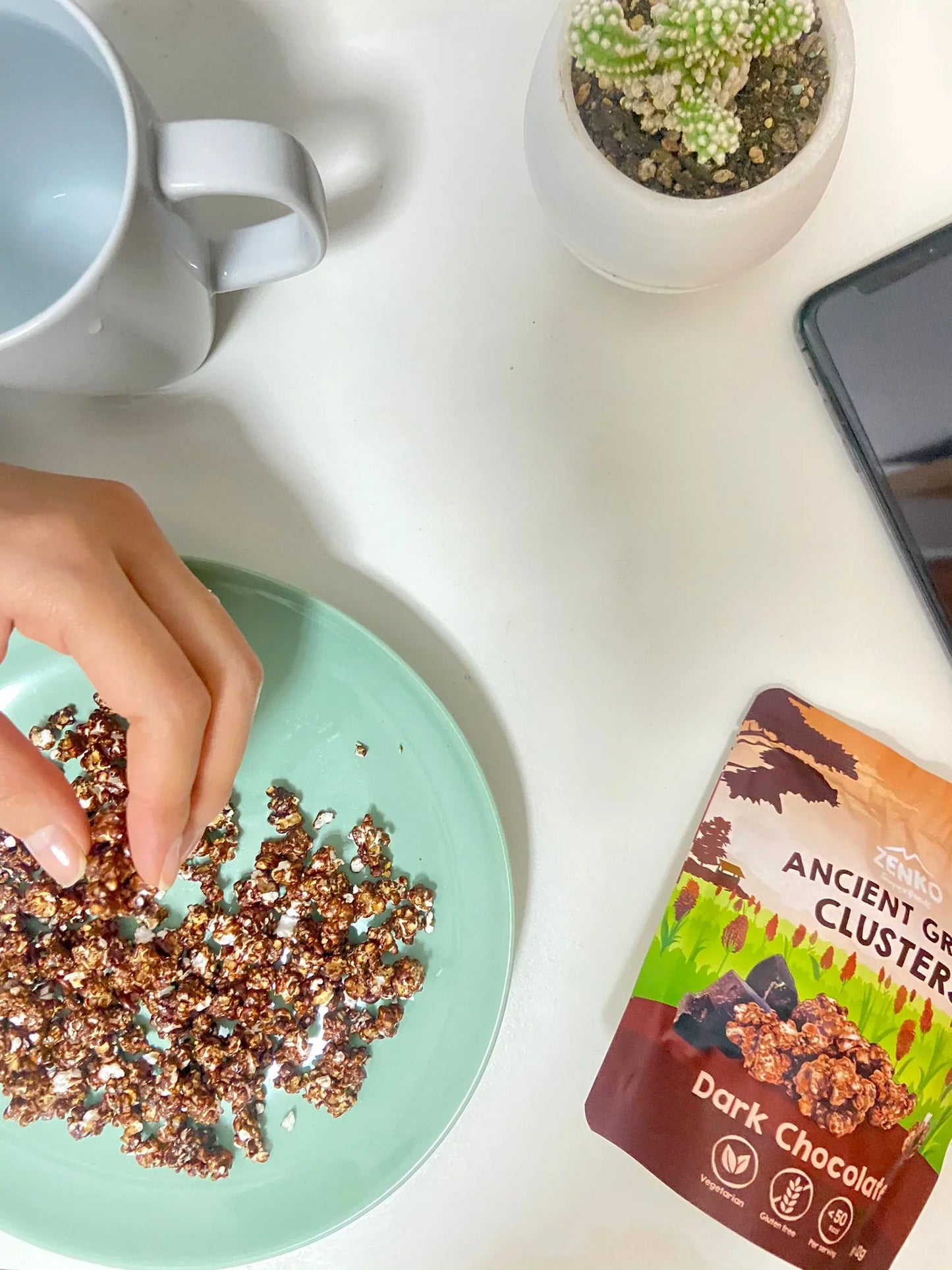 Zenko Ancient Grains Cluster Dark Chocolate - 12 g