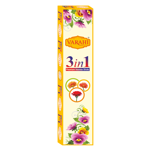 Varahi 3 IN 1 Incense Sticks - 1 Box/6pcs