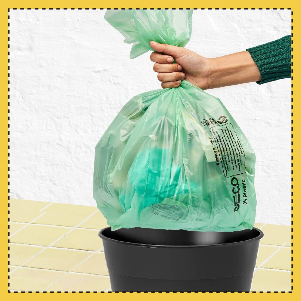 Beco Eco Friendly Compostable Garbage Bags for Dustbin - 15 Bags (Small)