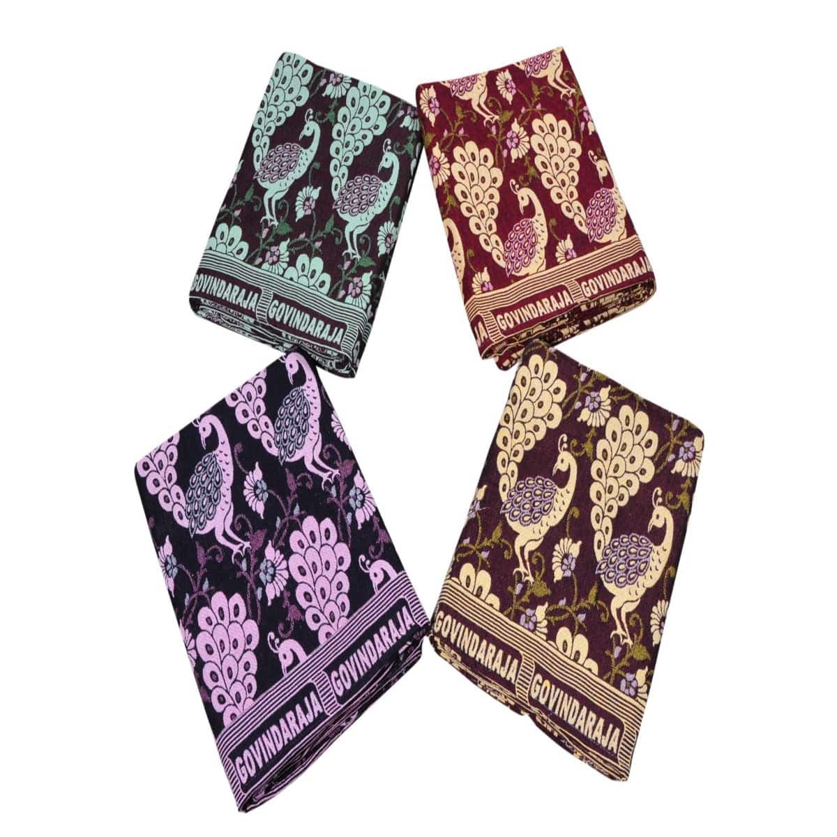 Chennimalai Multi Color Designer Bedsheet - 60 X 90 Inch