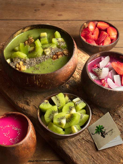 Coconut Shell Combo Set - Set Of 4 (700ml 500ml 200ml 150ml)