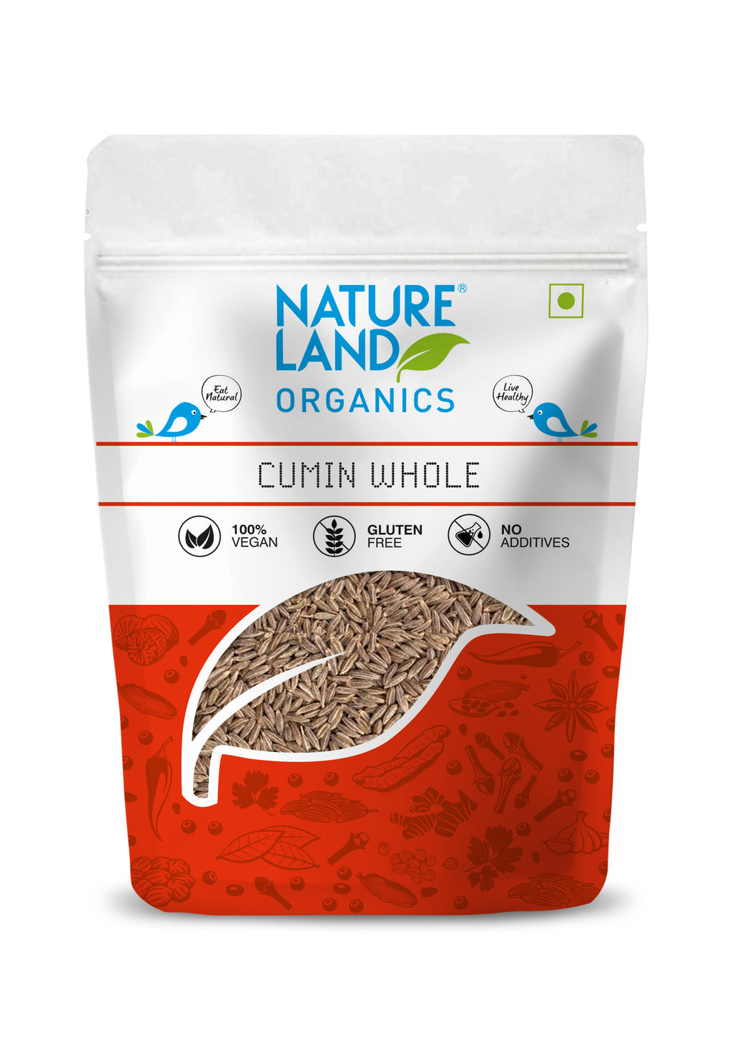 NATURELAND Cumin Seeds (Certified ORGANIC) - 100 gm
