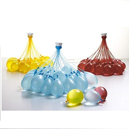 Darling Magic Balloon for Holi Water Balloons No Need to Tie Knots Crazy Quick Fill in 60 Seconds with 1 Universal tap Adapter - (111 Balloons) Mix Color