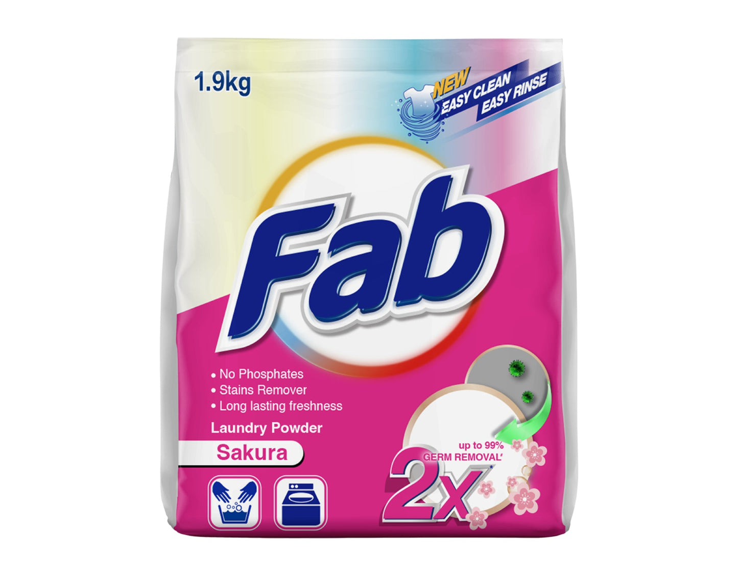 FAB Sakura Powder Detergent - 1.9 kg