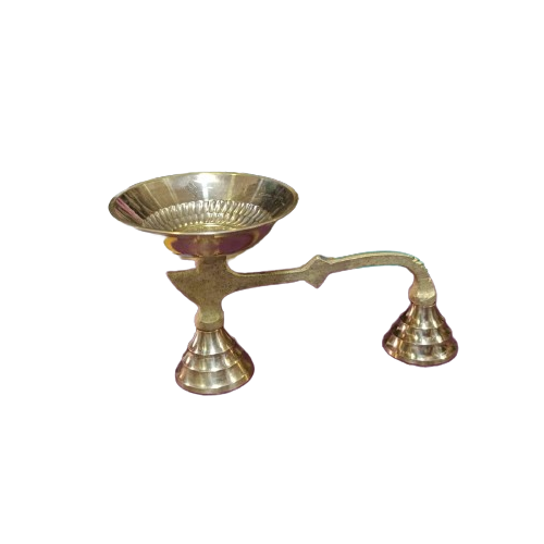Brass Dhoop Stand (Dhoobkal) Gold Plated Specially From Nachiyarkovil Kumbakonam - 1 Pc