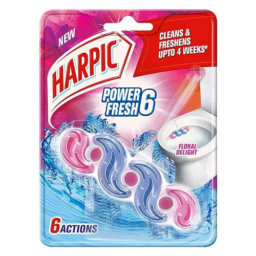 Harpic Wave Fresh Power 6 Sparkling floral Delight Toilet Bowl Cleaner - 35 g
