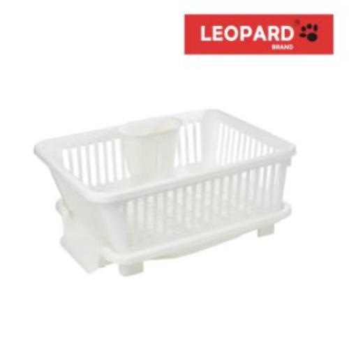 Leopard Dish Drainer Tray with Utensil Holder (LN 2112) - 1 PC