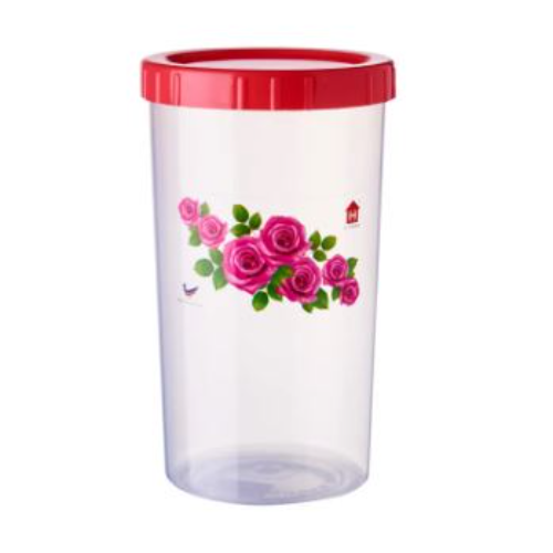 Leopard Round Container Container (Colour May Vary) (LN 3100) - 1 PC