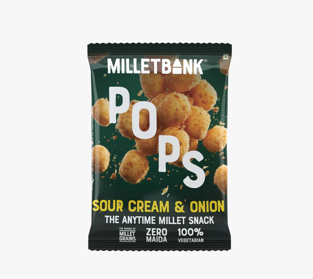 Millet Bank Baked Pops Sour Cream & Onion - 30 g