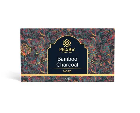 Praba Ayurvedha Bamboo Charcoal Handmade Soap - 100 g
