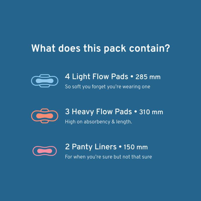 Plush Pure Cotton Pads - Pack Of 7