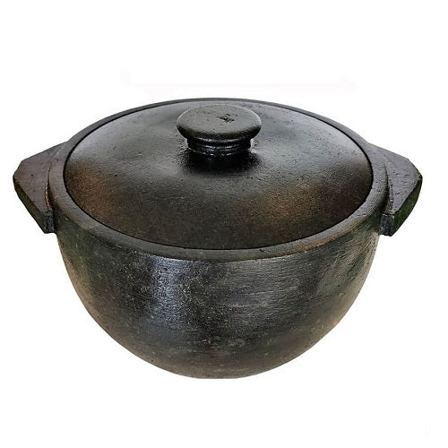 Seasoned Premium Kal Chatti with Lid - 2.5 L