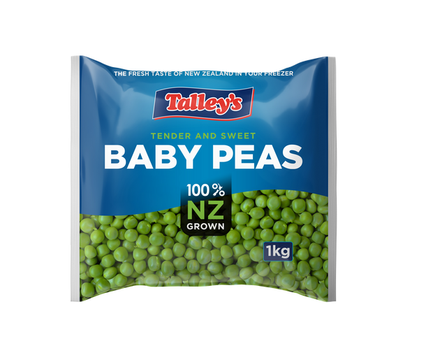 Talley's Tender Baby Peas - 1 kg (Chilled)