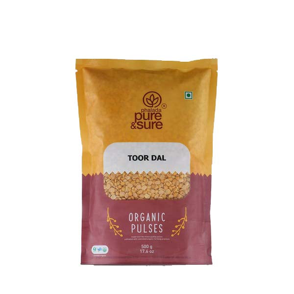 Phalada Pure & Sure Organic Toor Dal - 500 g