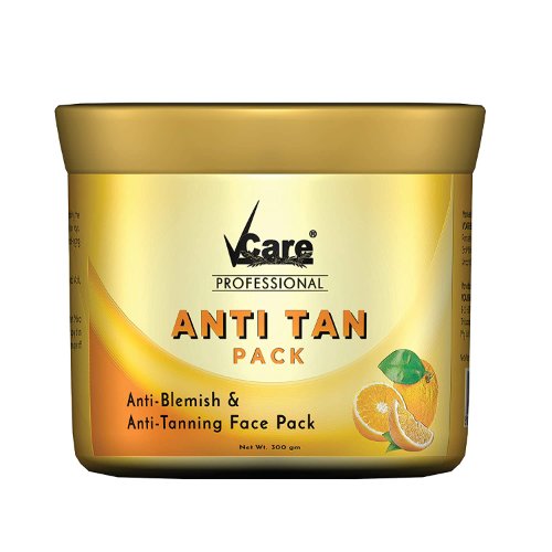 VCare Anti Tan Face Pack for Tan Removal with Orange Extract Reduce Blemishes and Pigmentation - 300 g
