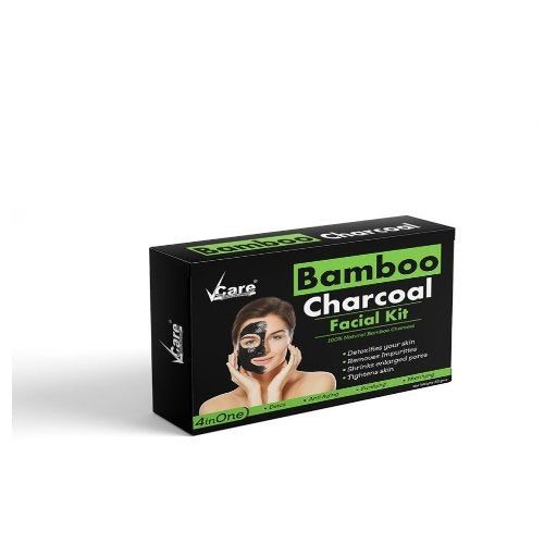 VCare Detoxifying Bamboo Charcoal Facial Kit - 100 g