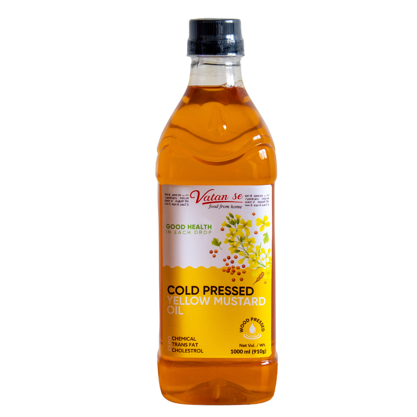 Vatan Se Cold Pressed Yellow Mustard Oil - 1 L