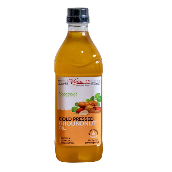 Vatan Se Cold Pressed Groundnut Oil - 1 L