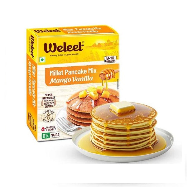 Weleet Mango Vannila Millet Pancake Mix - 200 g