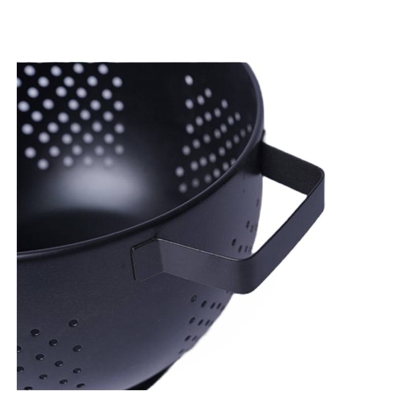 Black Metal Colander - 1 pc