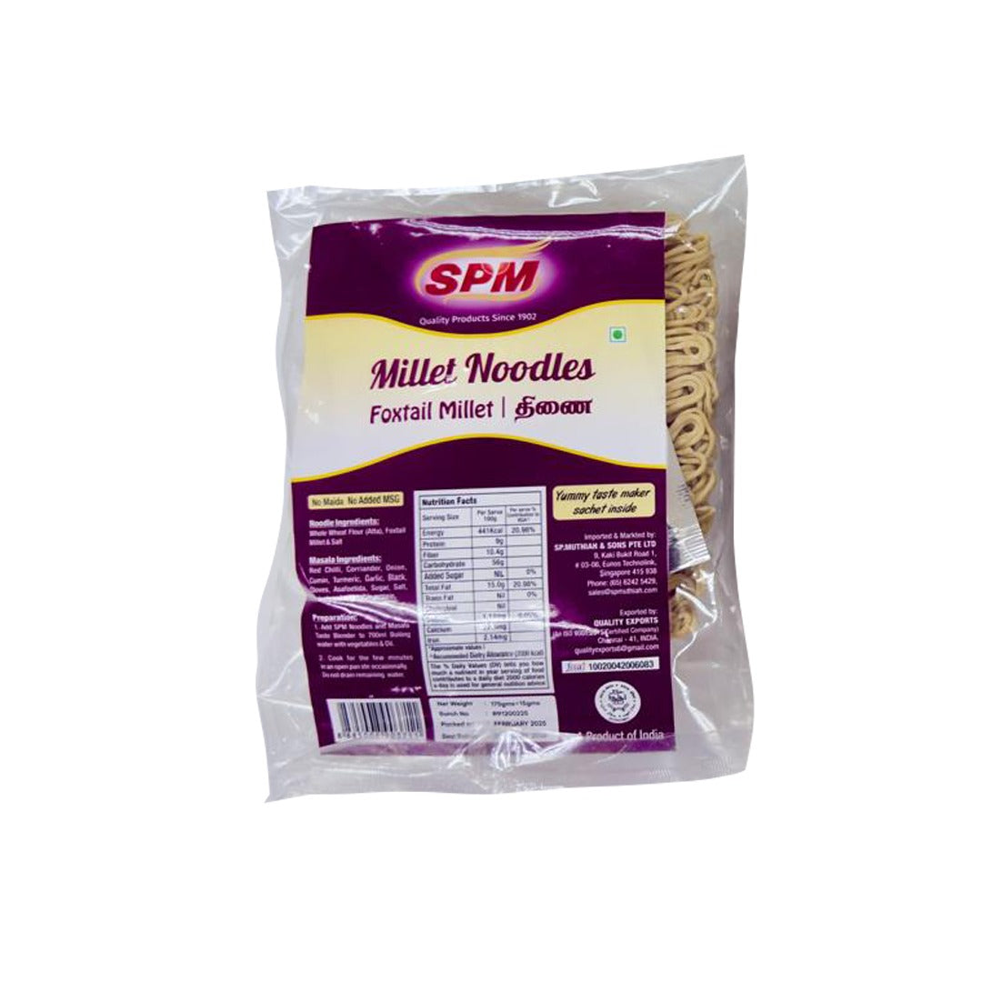 SPM Gemini Thinai (Foxtail Millet) Millet Noodles With Masala Sachet - 190 g
