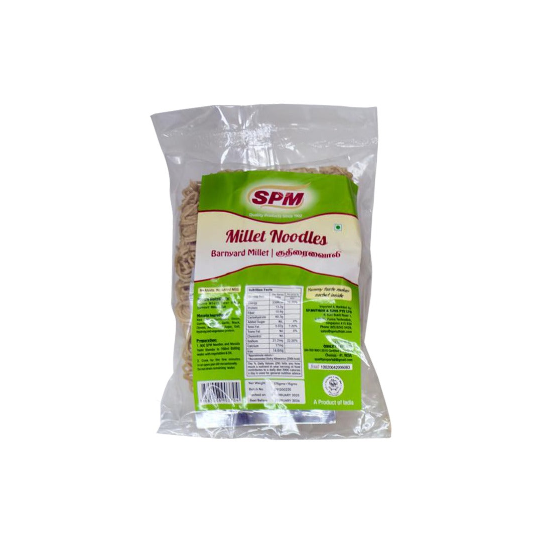 SPM Gemini Kuthiraivali (Barnyard Millet) Millet Noodles With Masala Sachet - 190 g