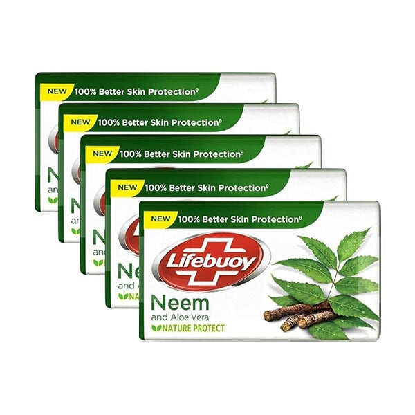 Lifebuoy Neem & Aleovera Soap - 5 x 100 g