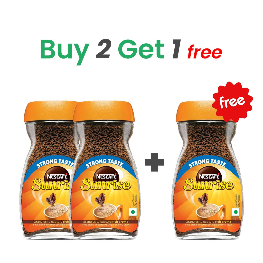 Nescafe Sunrise Premium Coffee Jar - 45 g (Buy 2 Get 1 Free)